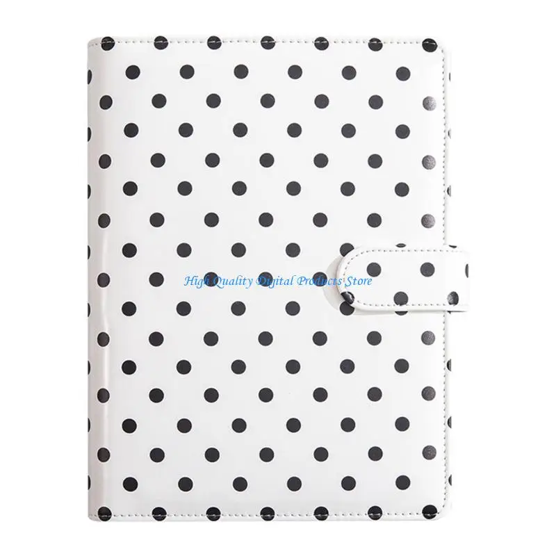 U2JE 100 Album with 6 Rings Leather Binder Cover Photo Collection Book 3Inch Card Organiser Closure
