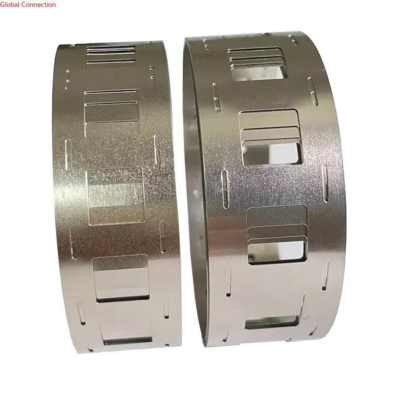 1m/2m 2P Nickel Plated Steel 0.15x18.5/21.5mm Lithium-ion Battery Spot Welding Nickel Strip Used for 18650/21700 Battery Welding