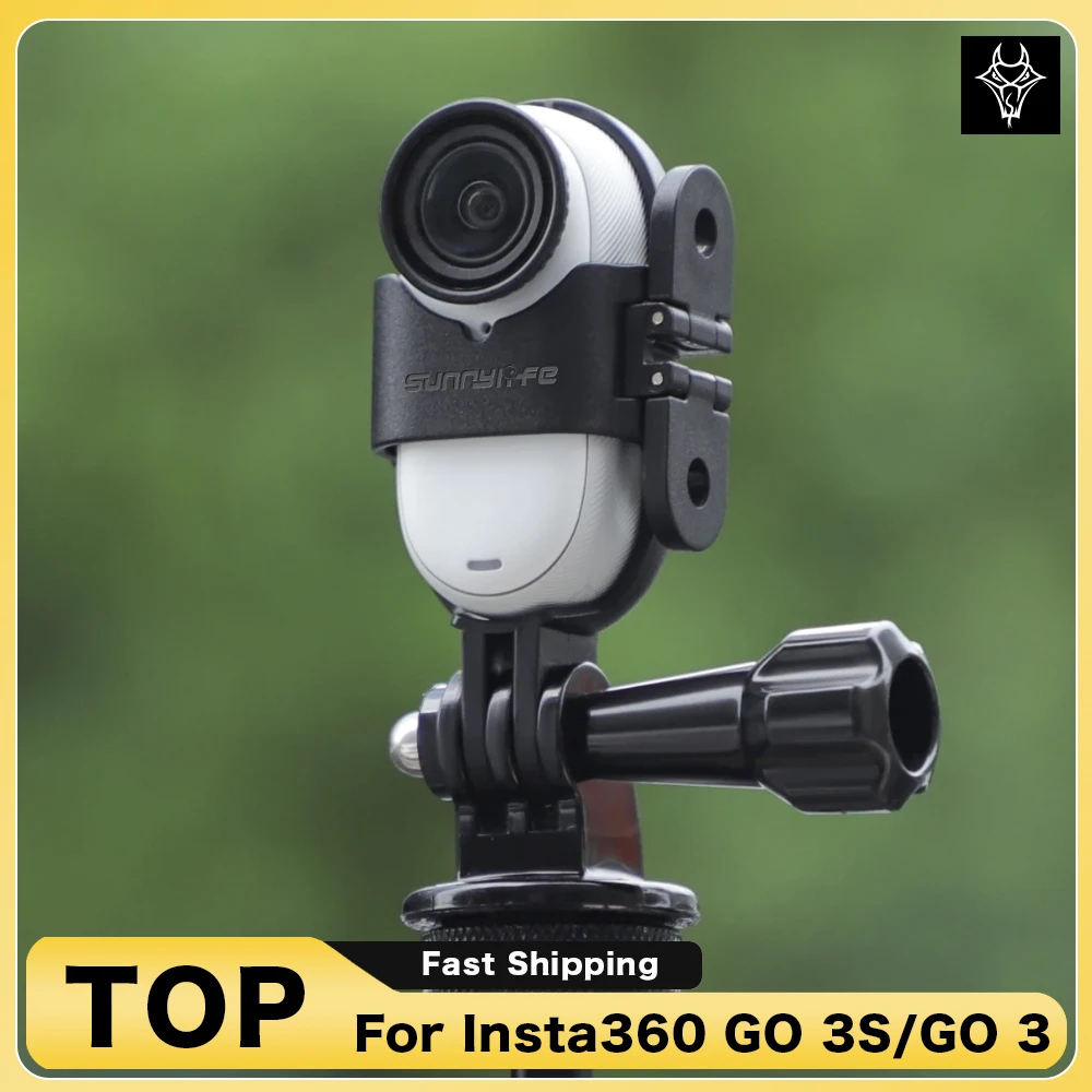 GO 3S Foldabl الإطار الإبهام كاميرا محول تركيب تمديد قوس أفقي عمودي النار الحدود لملحقات Insta360 Go3/3S