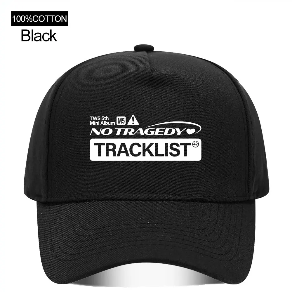 Unisex Kpop TWS 5th Mini Album NO TRAGEDY 100% Cotton Classic Streetwear Baseball Cap Adjustable Snapback Printed Design