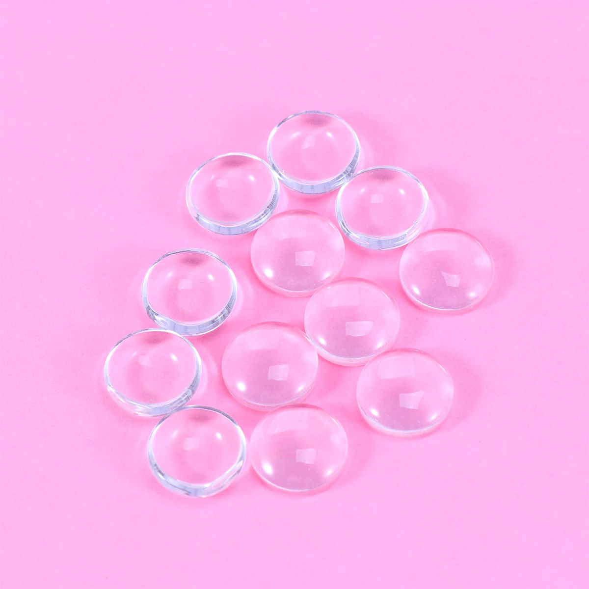 

40 PCS Round Earring Accessories Earrings Settings Trays Wood Cabochon Jewelry Making Supplies