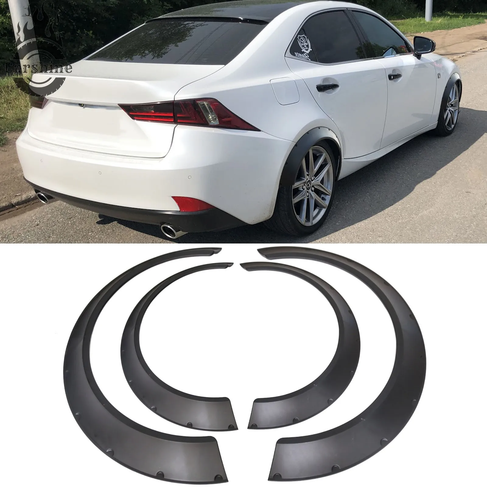 

Черные расширители колесных арок (фендеры) 80 мм, комплект из 4 шт. для Lexus IS 250