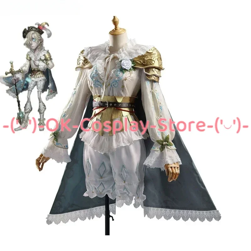 Game Identity V Grave Keeper Andrew Kreiss Cosplay Costume White Gothic Suit Halloween Uniforms Anime Clothing Custom Made