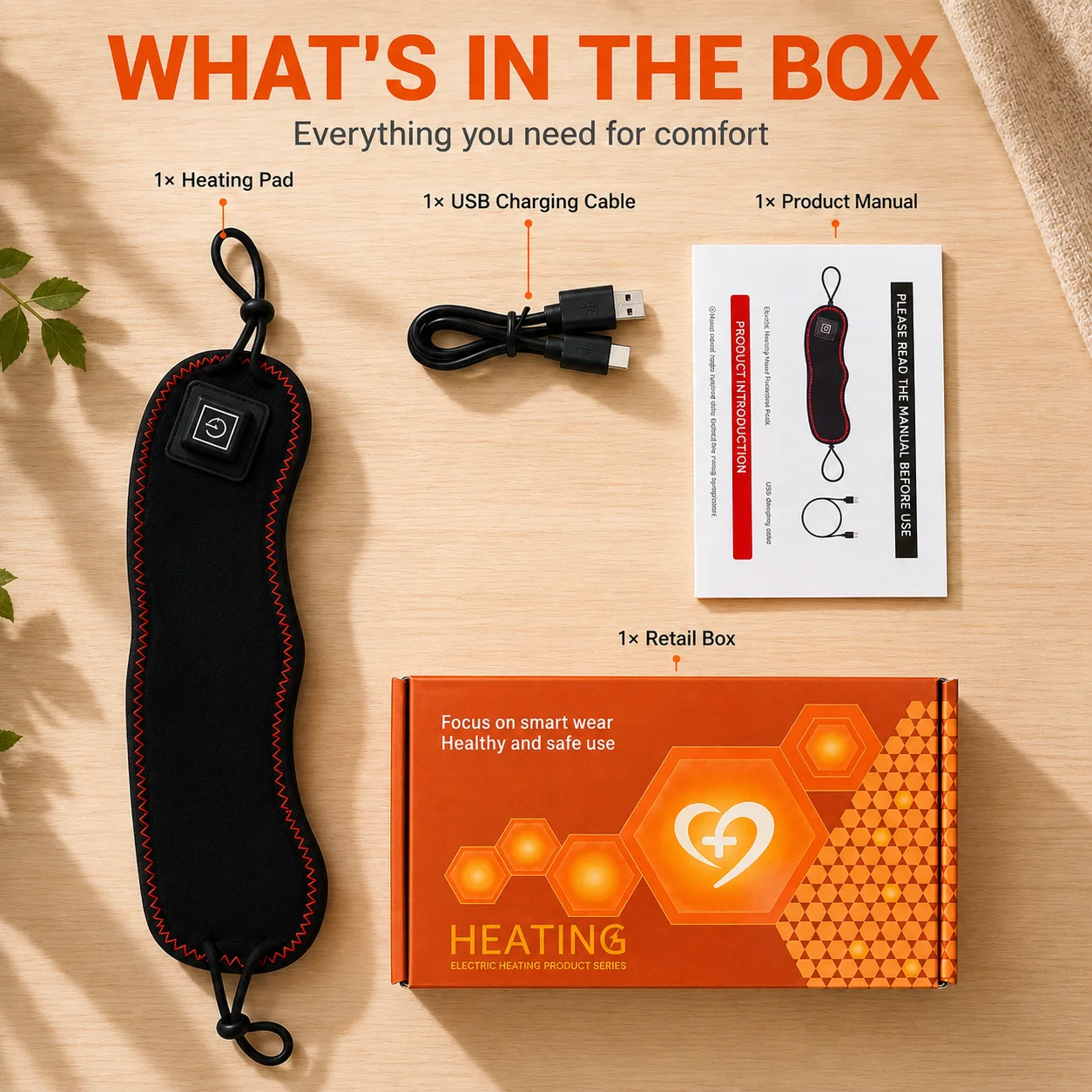 Nose Warmer Heated Nose Wrap Rechargeable Red Light Heating Mask 3 Heat Levels Adjustable Ear Loops Soft Plush Lining Portable