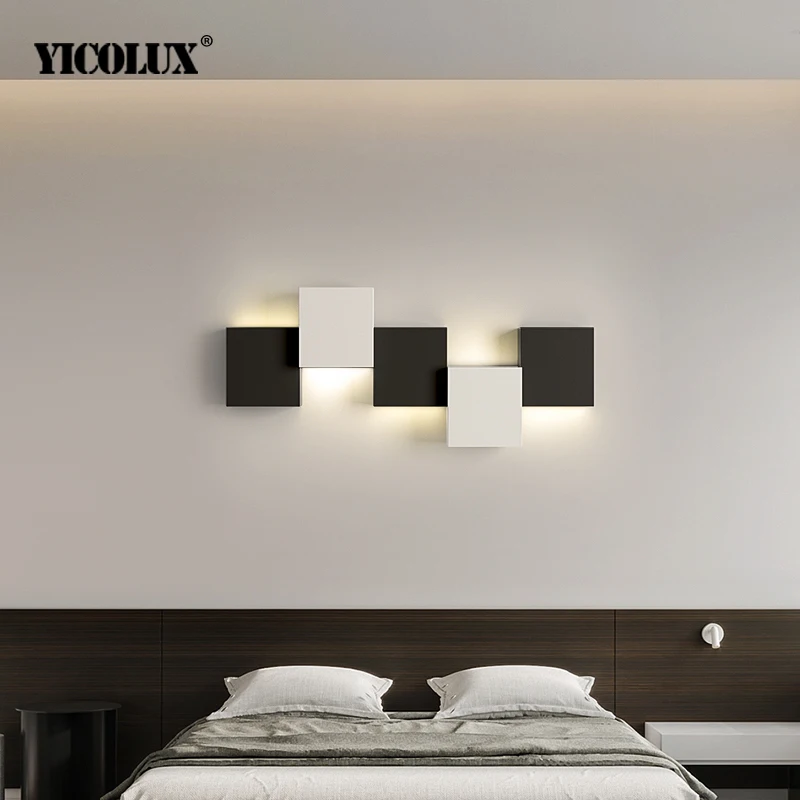 White Black  LED Wall Lights for Mirror Garden Wall Lamp Aisle Light Home Decor 2/3/5 Bedside Lamps Indoor Lighting AC90-260V