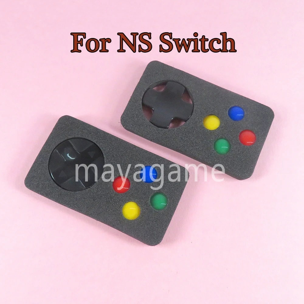 5 مجموعات ل نينتندو سويتش Joycon التناظرية عصا غطاء غطاء ل نينتندو سويتش NS المضادة للانزلاق الصليب التعميم D-الوسادة زر الملحقات