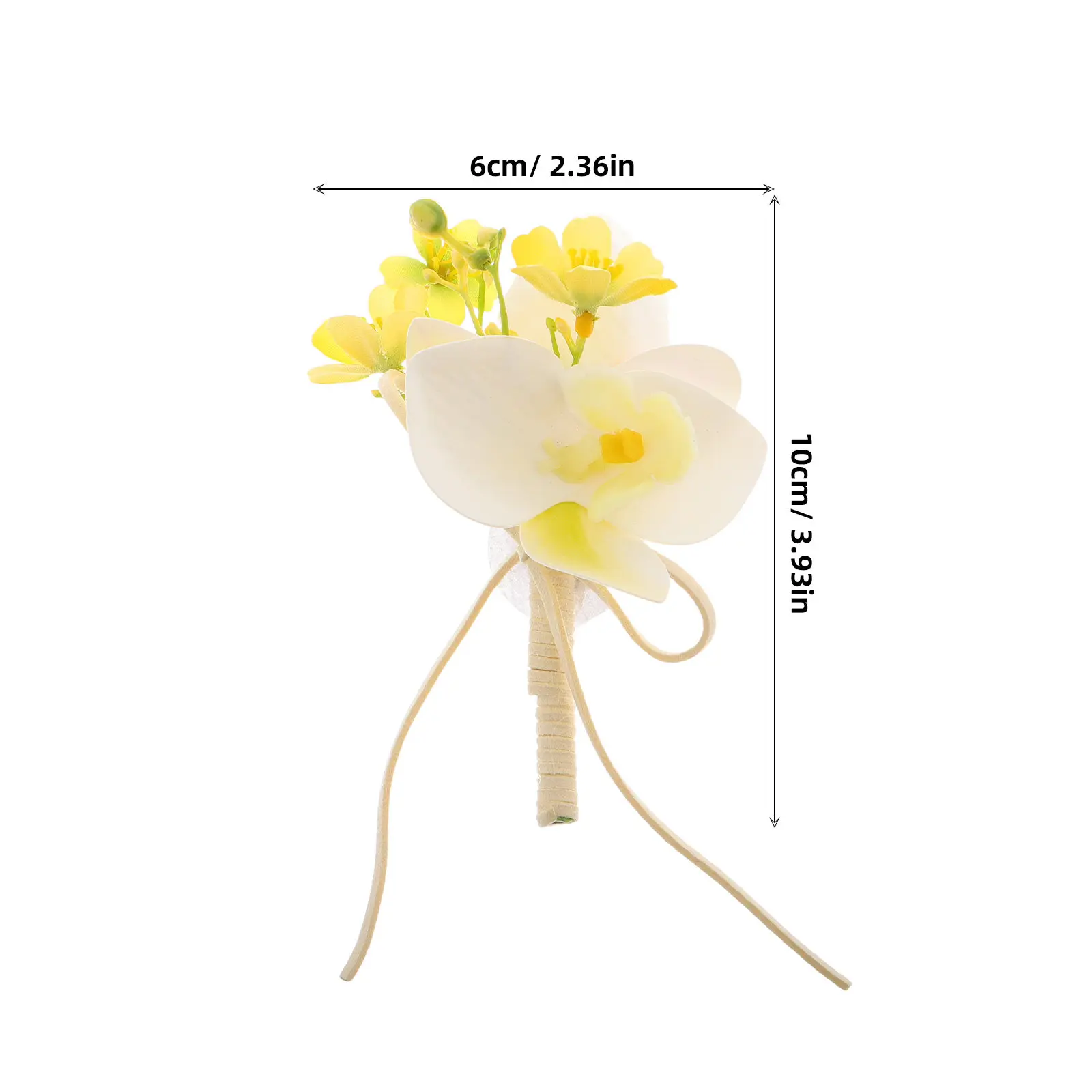 Flower Lapel Pin for Men Artificial Fabric Boutonniere Wedding Corsage for Groomsmen Prom Formal Dinner