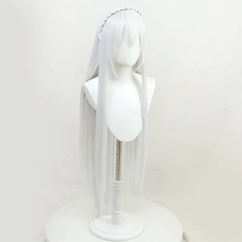 

Arknights Warlock Feast Warfarin Cosplay Wig, Rhode Island, Braid Style with Headband, Realistic Scalp