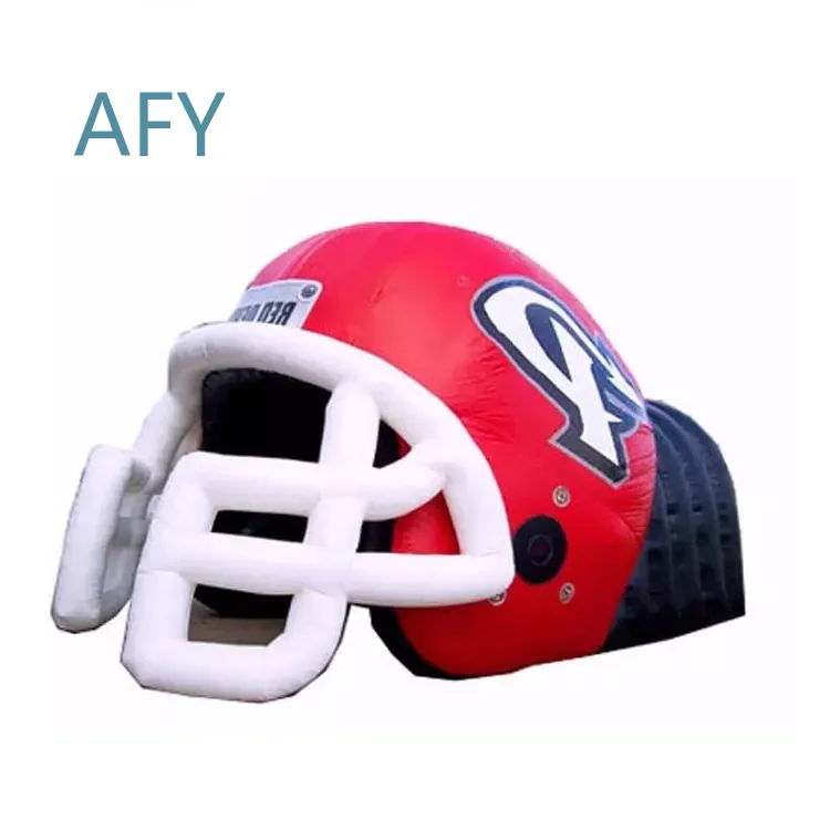Inflatable Baseball Helmet Tunnel Tent for Outdoor Events Advertising Inflatables for Sports Activities Party Games Festival