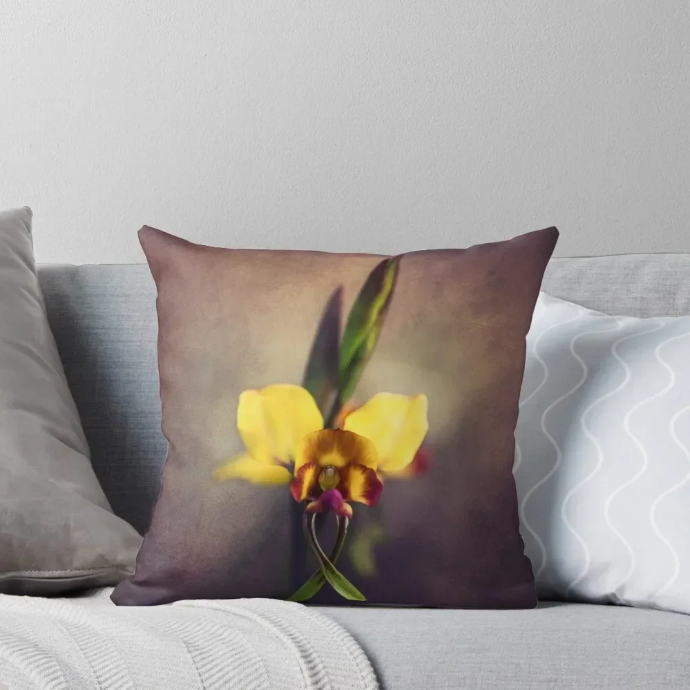 

Fine Art Donkey Orchid Throw Pillow Decorative pillowcase Pillows Aesthetic Pillow Case luxury decor Pillow