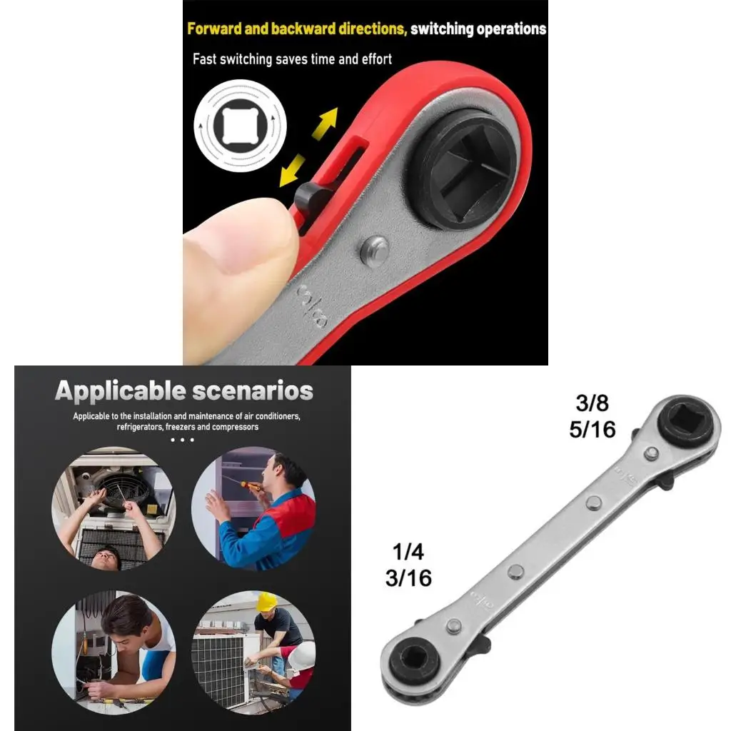  Refrigeration Wrench with Compact Design and Fast Switching Save for Time and Ef