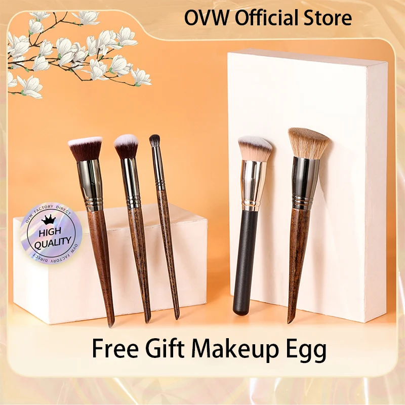 OVW Foundation Concealer Makeup Brush Set Produkty do makijażu Wysokiej jakości zestaw szczotek do włosów syntetycznych кисти для макияжа