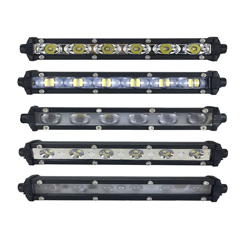 

Ultra Slim 7" Car Bumper Grille Fog Lamp 6 LED Motorcycle Headlight Work Light for Yamaha Off Road Light Bar Truck ATV 4WD UAZ