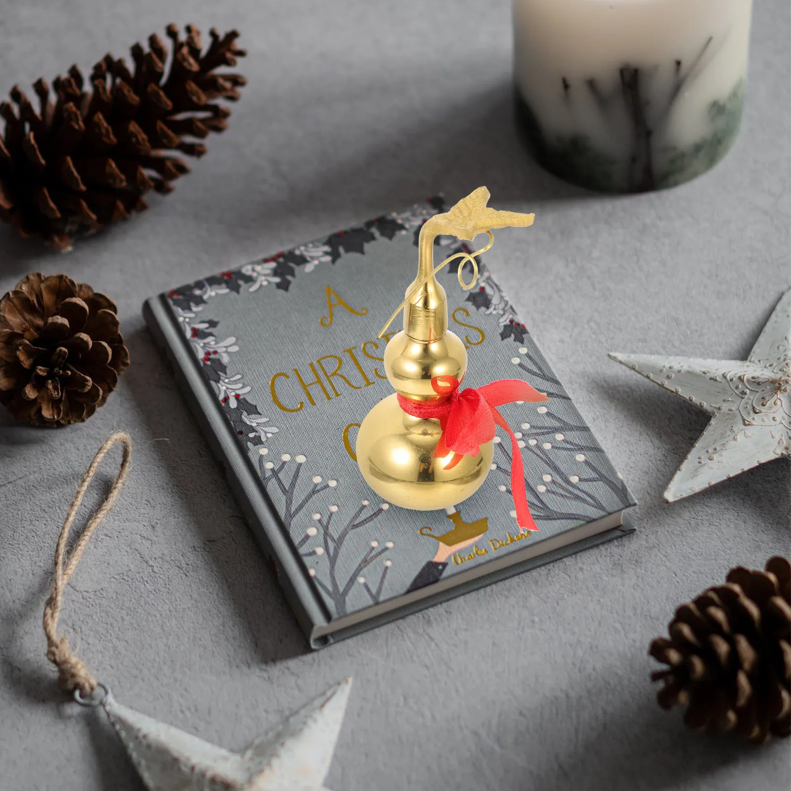 

Медное украшение в форме тыквы ручной работы в винтажном стиле, декор для привлечения богатства и удачи, для стола, книжной полки, домашнего офиса, в китайском стиле