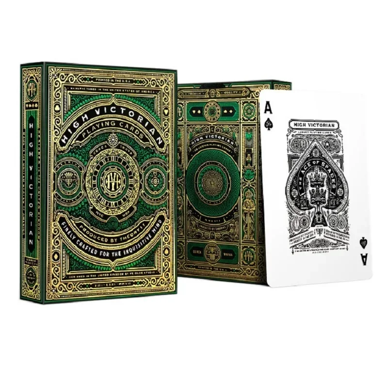 Theory11 High Victorian Playing Cards Green Victoria Deck Poker Collection ความบันเทิง