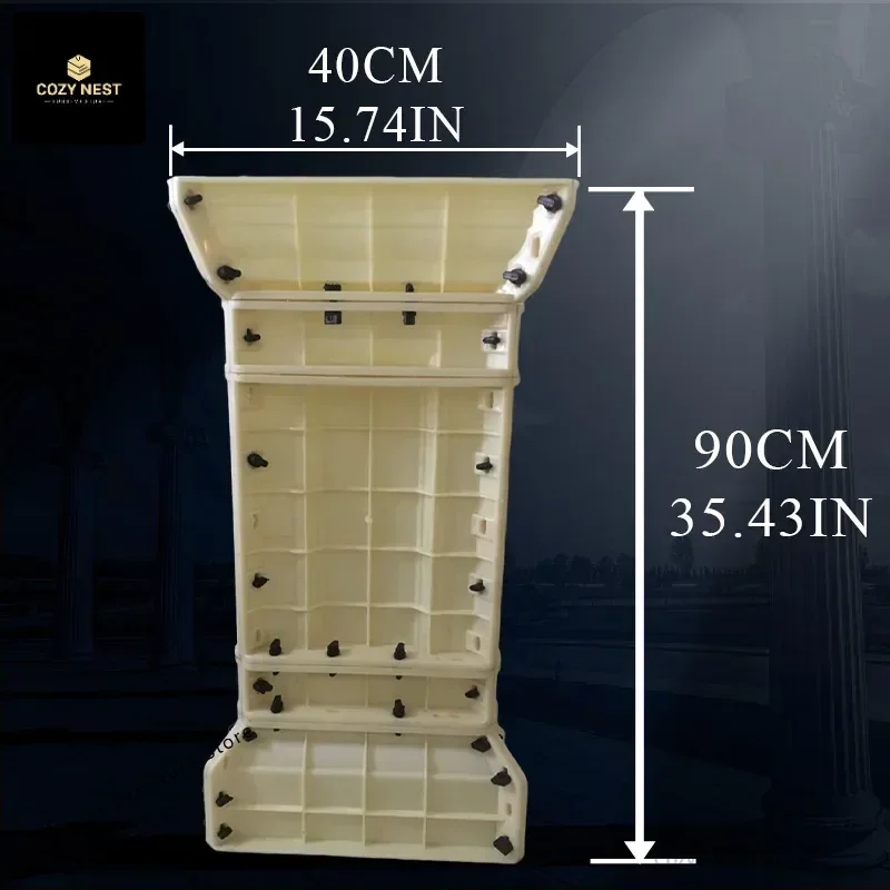 Square pier cement mold Roman column model European square large pier railing column foot pier building formwork