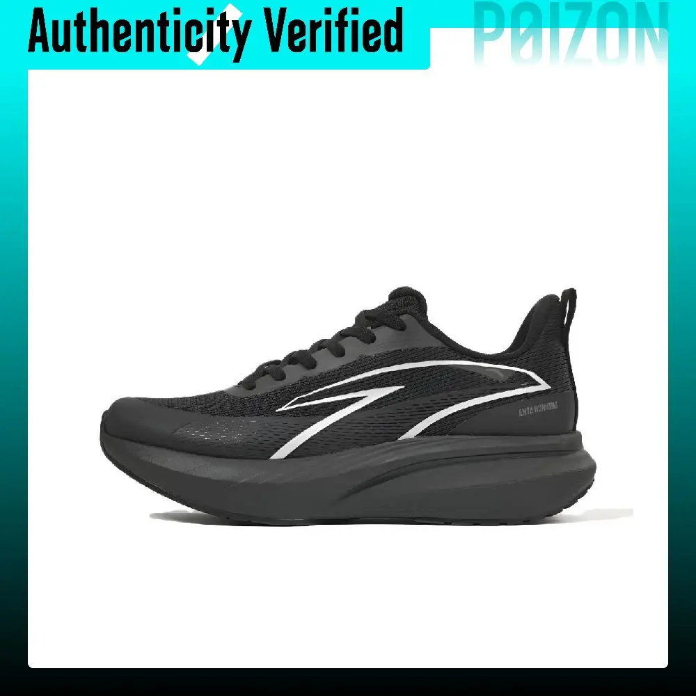 Anta Cloud Trace PRO Low top Casual Running Shoes Men's Basic Black Metal Titanium 112545522R-1