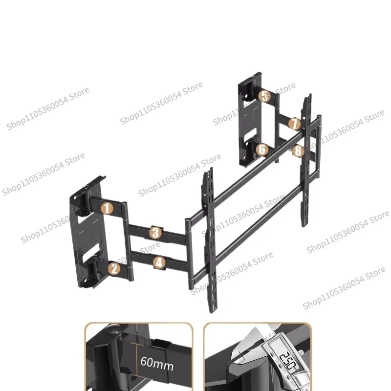 For Ultra-thin Telescopic Rotating TV Hanger NX100 NX90 Unblocked Socket, Audio TV Bracket