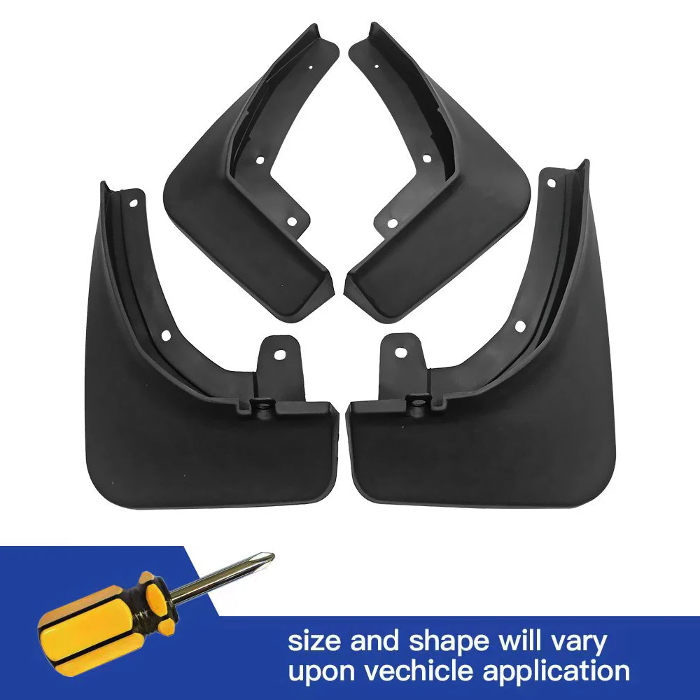 4Pcs Front & Rear Mud Flaps Splash Guards Mudguards Black For Weltmeister Weima W6 2021