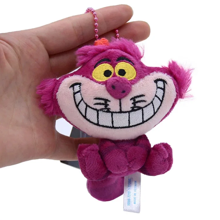 

Плюшевая кукла-брелок Алиса и Чеширский кот, милая мультяшная игрушка, подвеска на рюкзак, подарок для девочек на Рождество и День рождения