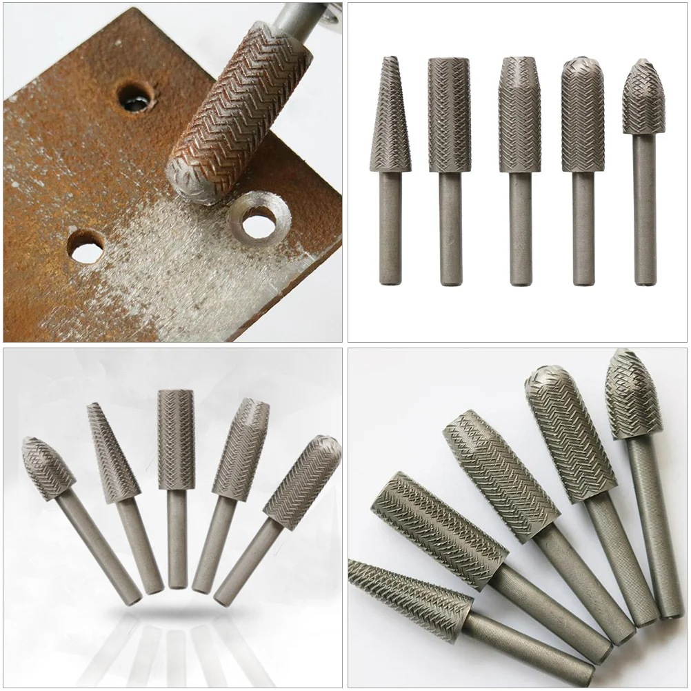 1 مجموعة ملف لدغ دوارة مجموعة ل مطحنة القالب الفولاذ المقاوم للصدأ الخشب تلميع طحن رأس مطحنة أداة