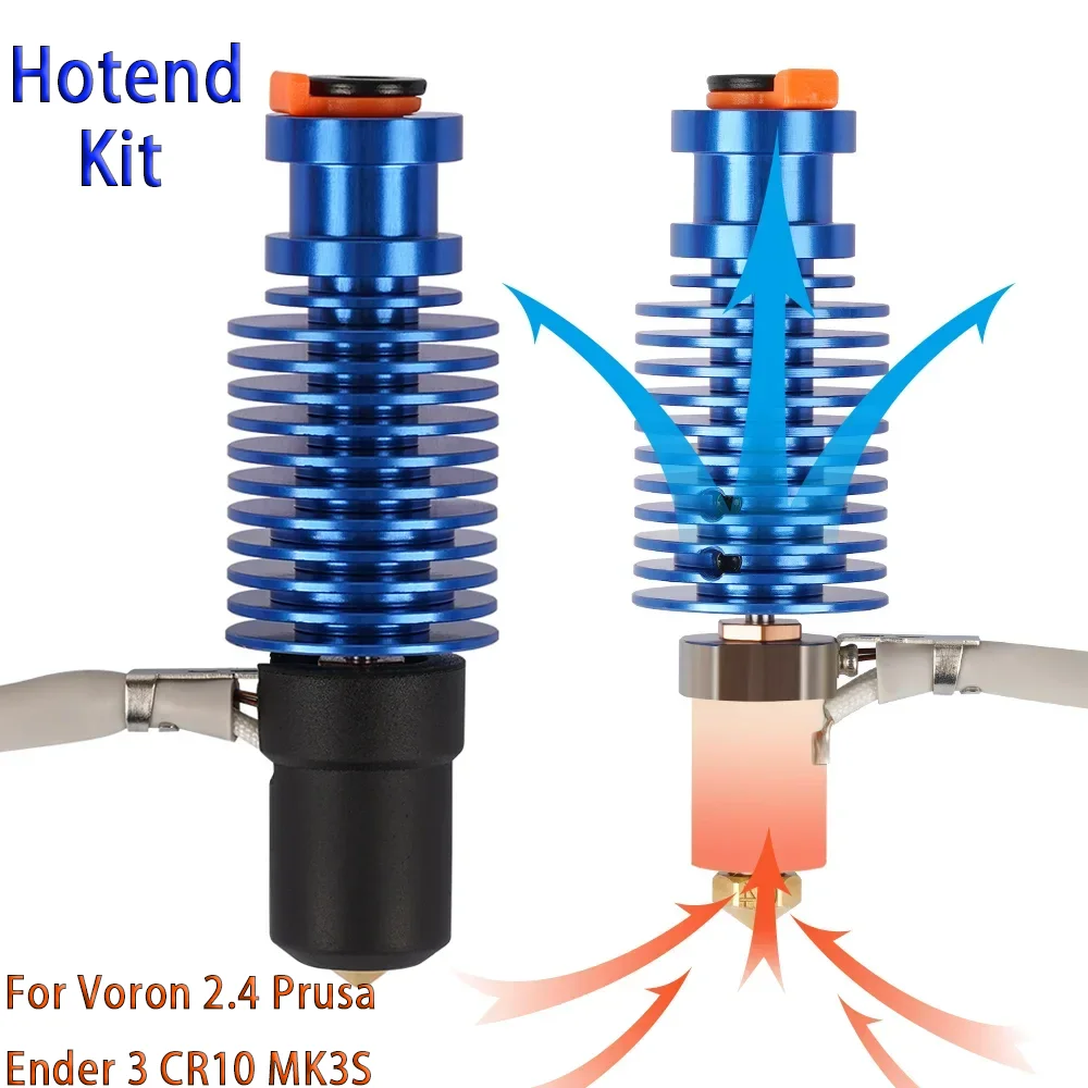 

Набор Volcano Hotend для Voron 2,4 Prusa Ender 3 CR10 MK3S 24 в 60 Вт, керамическая нагревательная сердцевина, детали для 3D-принтера