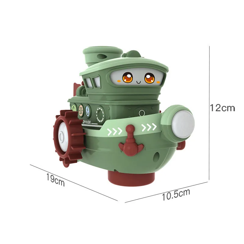 Wanxiang spray boat electric creative luminous music ship smoke navigation cartoon yacht ship