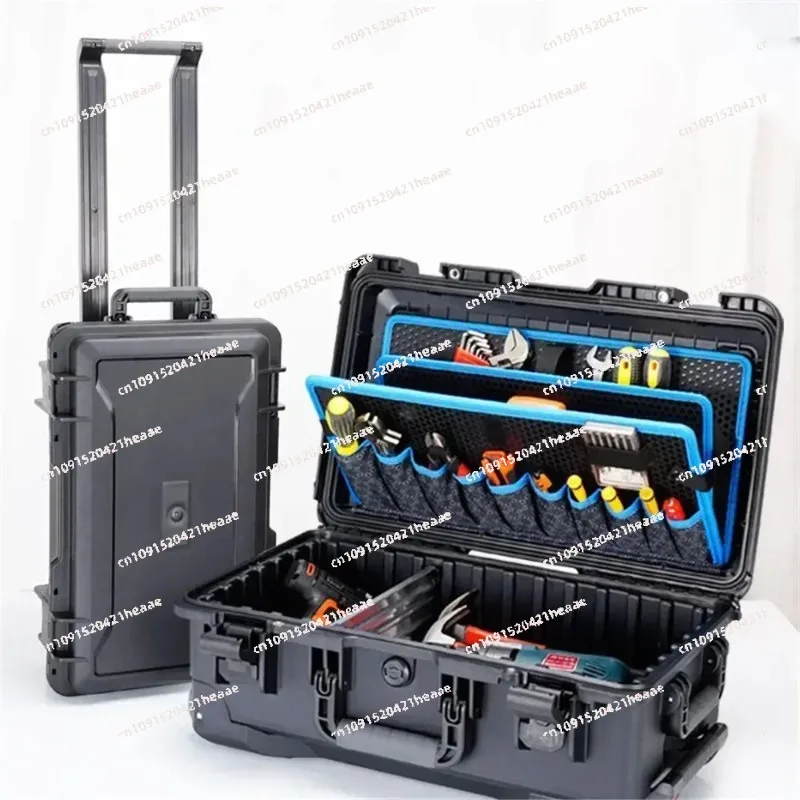 Suitable for storing electric drills in toolbox organizers, outdoor hard boxes with handcart pockets for toolboxes,