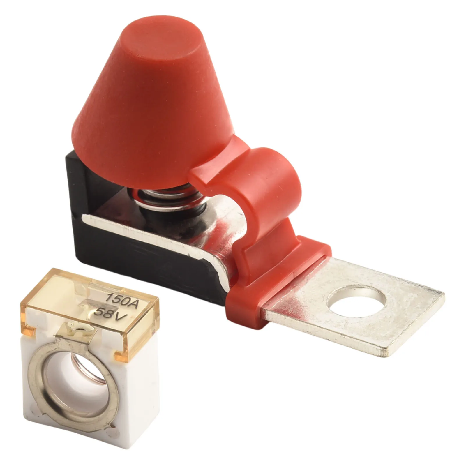 Fuse Base Fuse Holder Auto Parts 100A 150A 200A 250A 300A 58V DC ABS Circuit Protection Fuse Coil Square Fuse Base