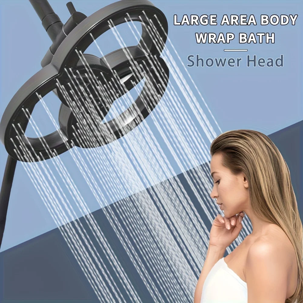 High Pressure Shower Head Overhead Large Water Flow Rainfall Shower Head Set Ring Design Spray Hotel Bathroom Accessories