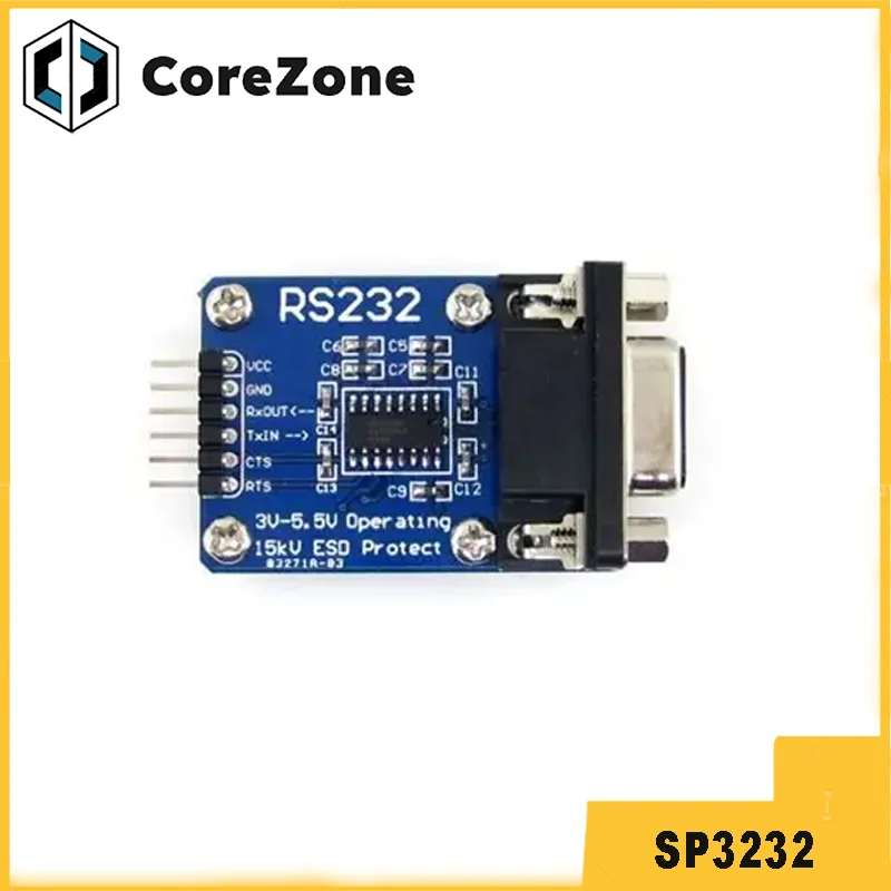 Serial Port Module ESD RS232 SP3232 Module SP3232 Chip Serial To TTL Converter Strip Cable