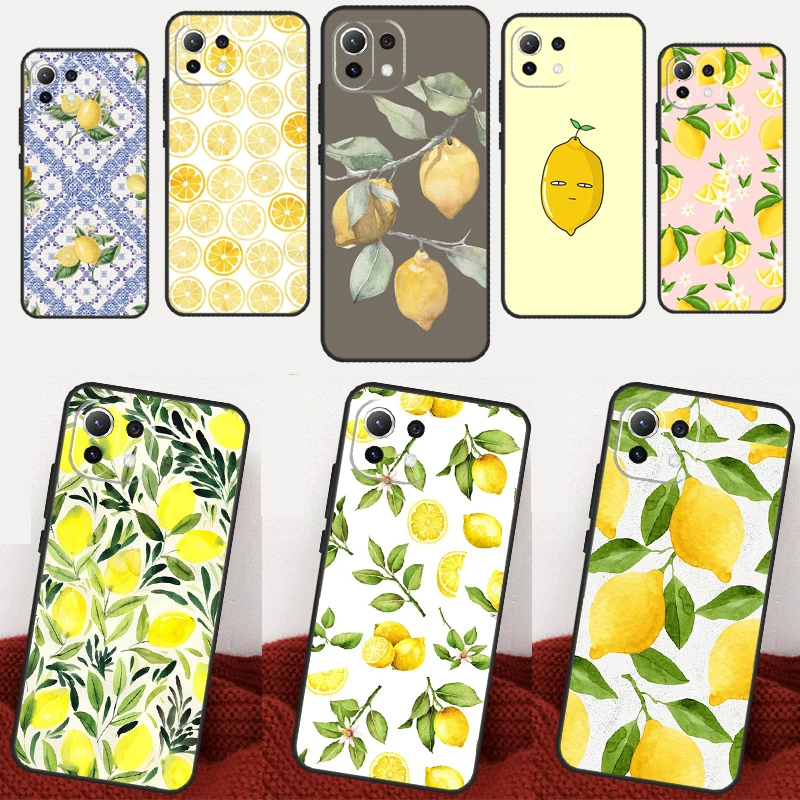 Lemon Fruit Case For Xiaomi 12 Lite 13 Ultra 11T 12T Pro 12X POCO F3 X3 X5 F5 Pro F4 X4 GT M5s Coque