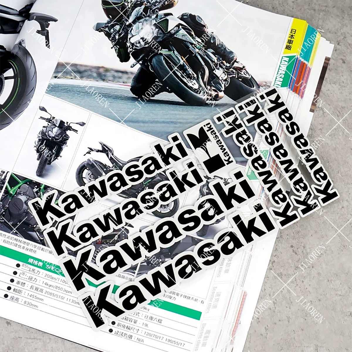 عيد الميلاد كاواساكي ملصق شعار دراجة نارية خزان خوذة الدراجة عاكس ملصق مائي عدة Z900 Z650 Z800 NINJA400 NINJA650