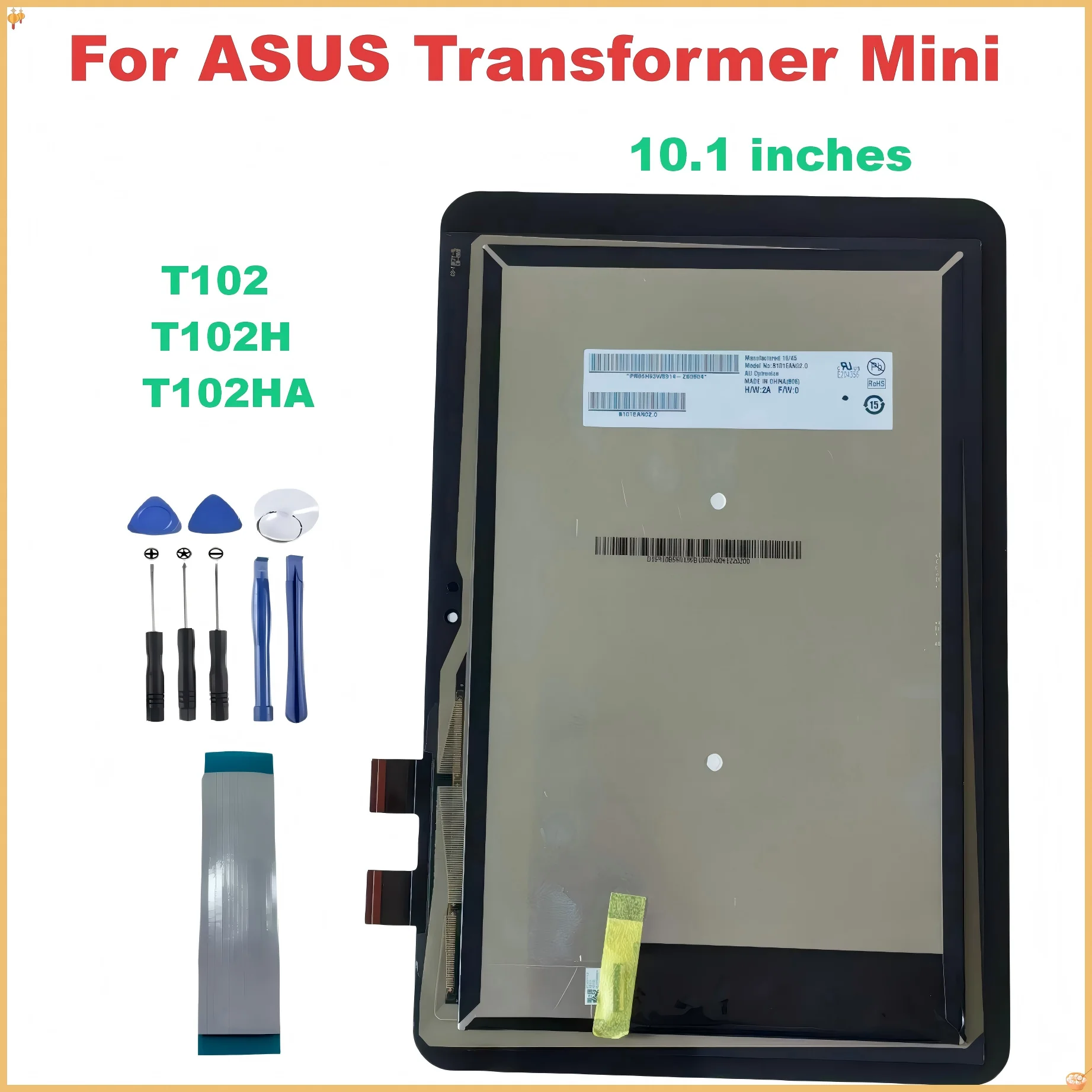 

For ASUS Transformer Mini T102HA T102H T102 HA 10.1" LCD Display Touch Screen Digitizer Glass Assembly Repair Parts