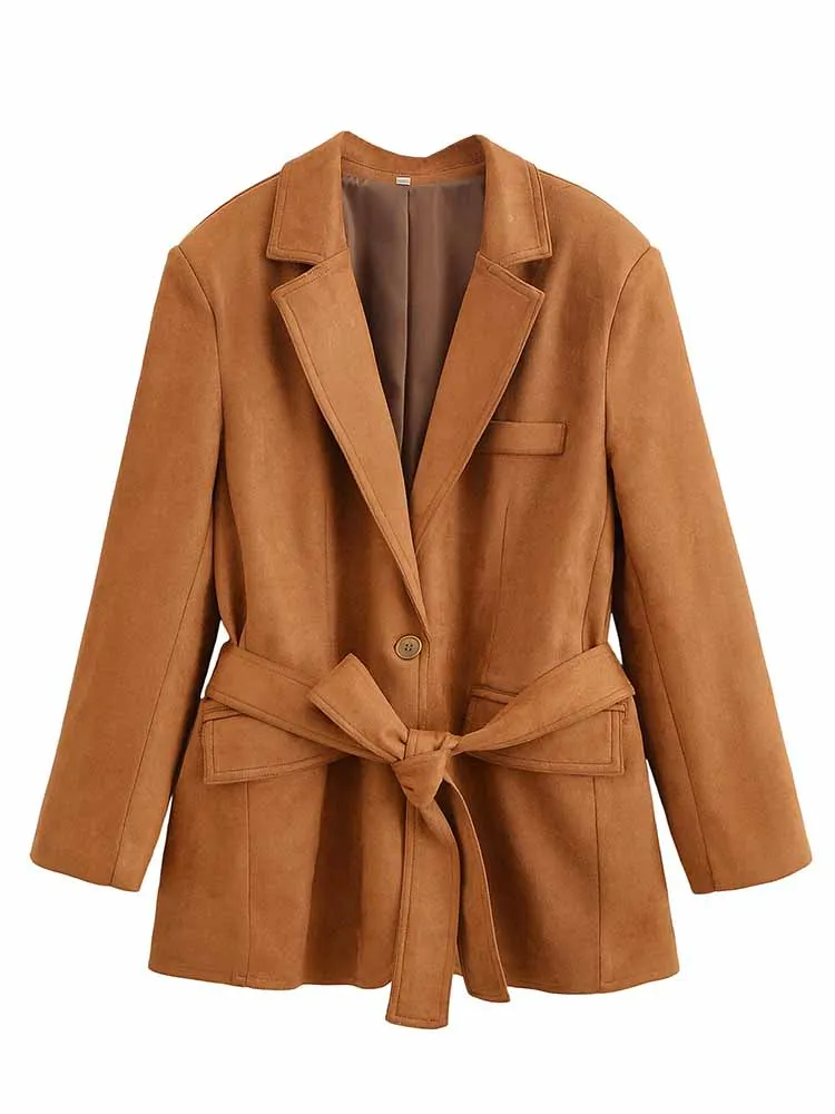 

European and American style autumn new fashion trend women's clothing all-match with shoulder pad design suit jacket
