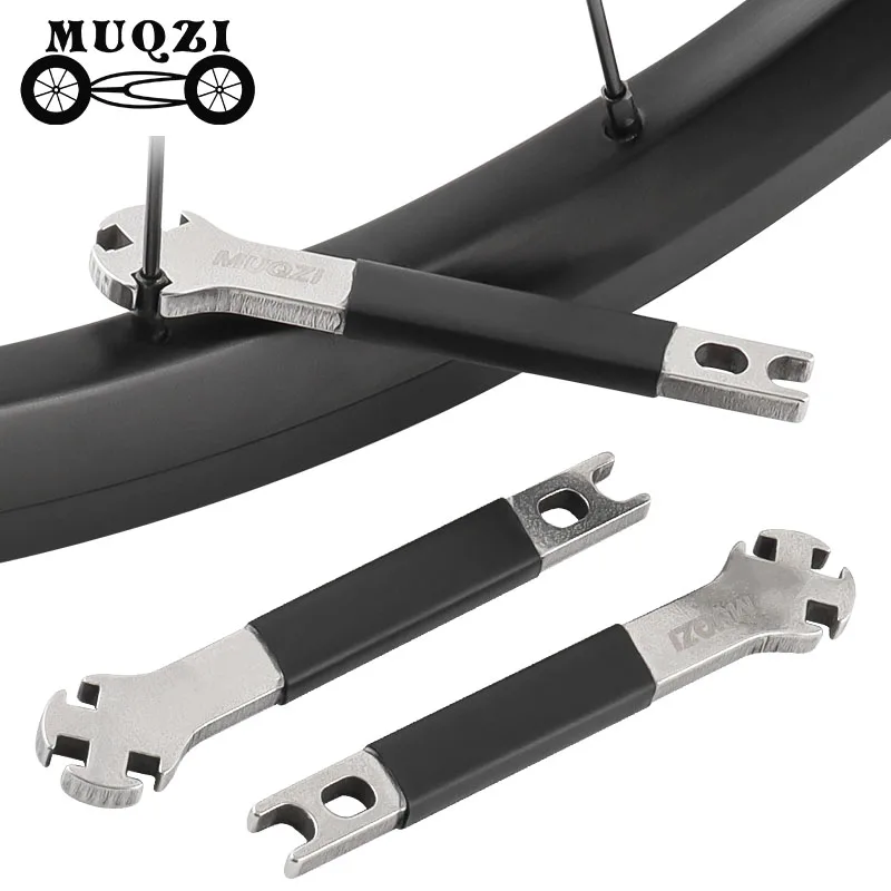 Triple Bicycle Spoke Wrench For 3.3 3.4 3.5mm Spoke Nipples Bicycle Wheels Spokes Tension Adjust Tool Bike Repair Remover