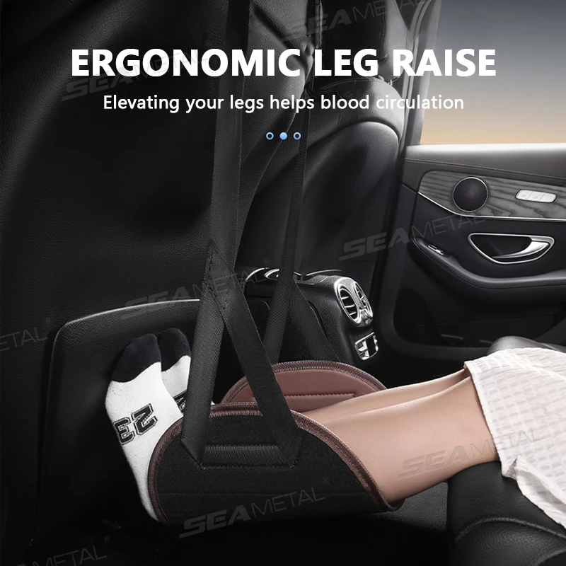 SEAMETAL Car Back Row Seat Foot Holds Children\'s Legs Holding The Foot Stool To Self Driving Tour To Rest Long-distance Rest