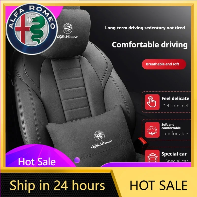 

Наклейки на автомобиль для Alfa Romeo: замшевые накладки на подголовники для Alfa Romeo Giulia, Tonale, Stelvio, Giulietta, Mito, Milano, 147, 156, 159, 1