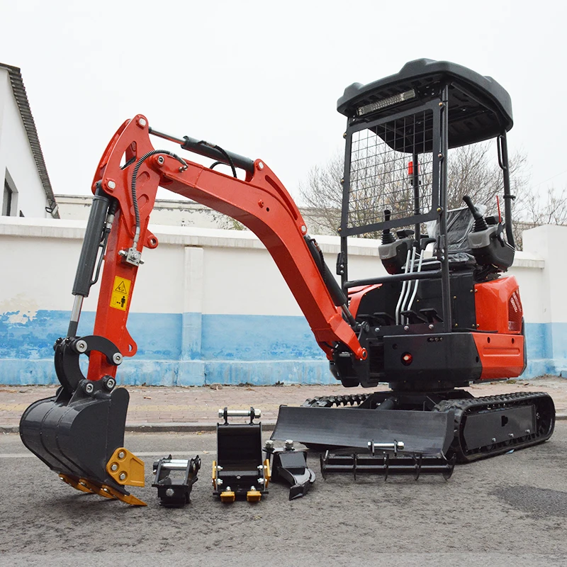 1.5 Ton Cab Mini Excavator High Efficiency Digger for Farm Projects Municipal Works and Yard Renovation