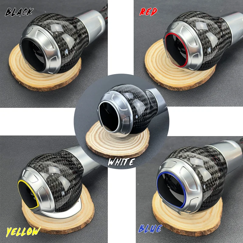 Automatic Shift Lever Knob Carbon Fiber Gear Shift Knob For Audi A3 S3 Rs3 Q3 S6 Rs6 A4 A5 A7 Passat Golf 7 Gti Golf CC