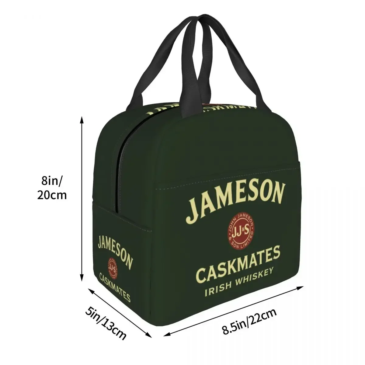 Rare Cask-The Jameson Insulated Lunch Bags Resuable Picnic Bags Thermal Cooler Lunch Box Lunch Tote for Woman Work Kids School