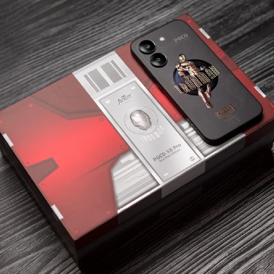 POCO X8 Pro 5G Edición Iron Man 12GB 512GB NFC Smartphone Dimensity 8500-Ultra Batería de 6500mAh Sensor Sony IMX882 50MP 3