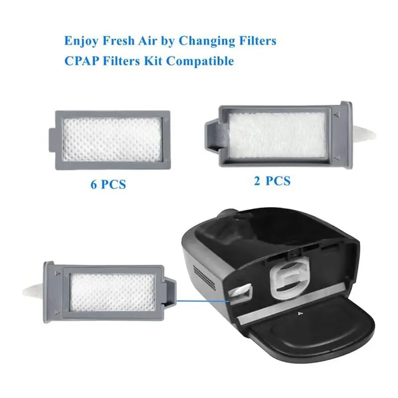 A63M-24 Pack Disposable/Reusable Premium CPAP Filters For Philips Respironics Dream Station 2 CPAP