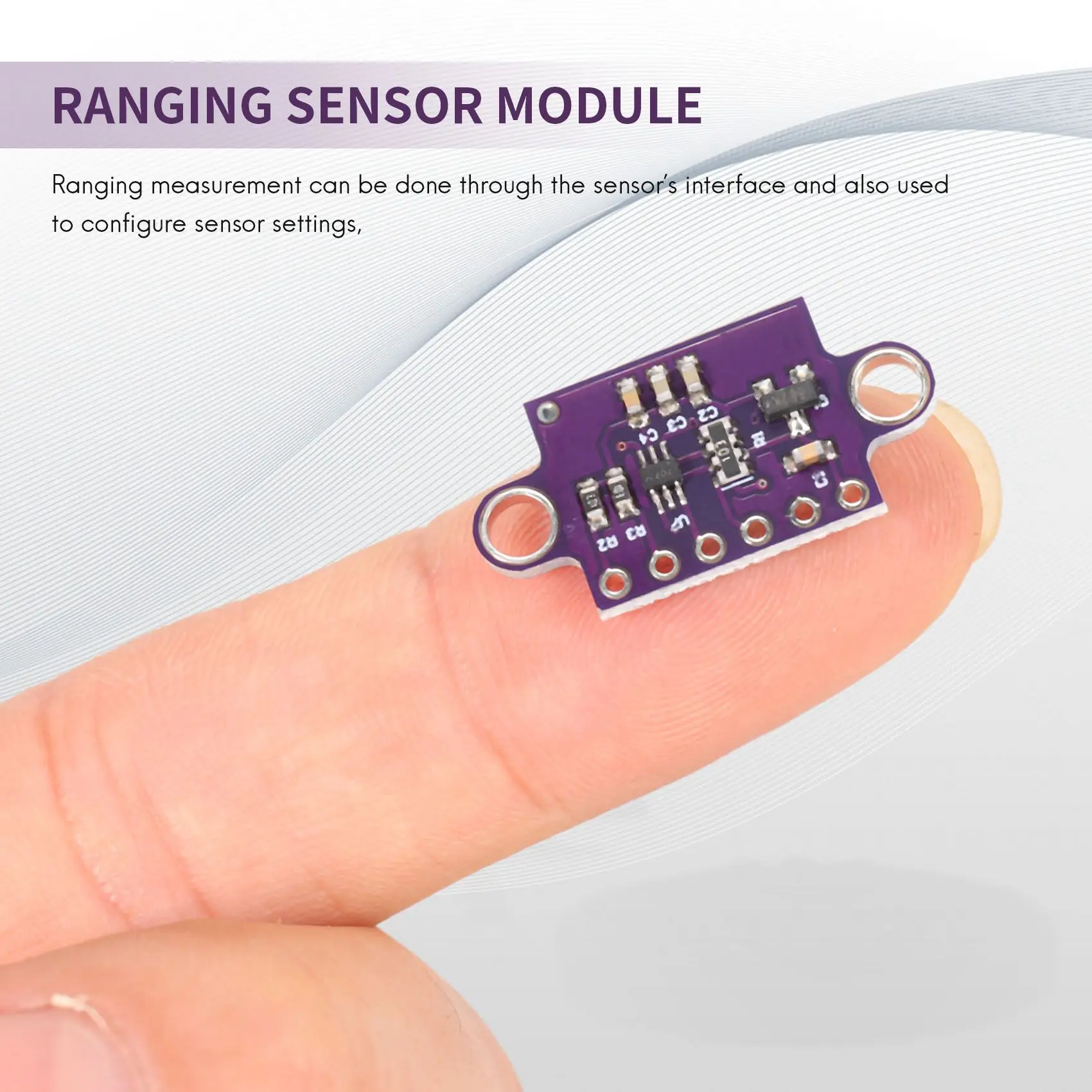 2Pcs VL53L0X Time-Of-Flight ToF Ranging Sensor Breakout 940Nm GY-VL53L0XV2 Distance Module I2C IIC