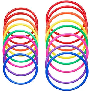 10 Buah Cincin Lempar Plastik Lempar Target Permainan Taman Halaman Belakang Karnaval Mainan Latihan Pendidikan Pengembangan Kecerdasan Anak-anak 10 game target penjualan terbaik - №