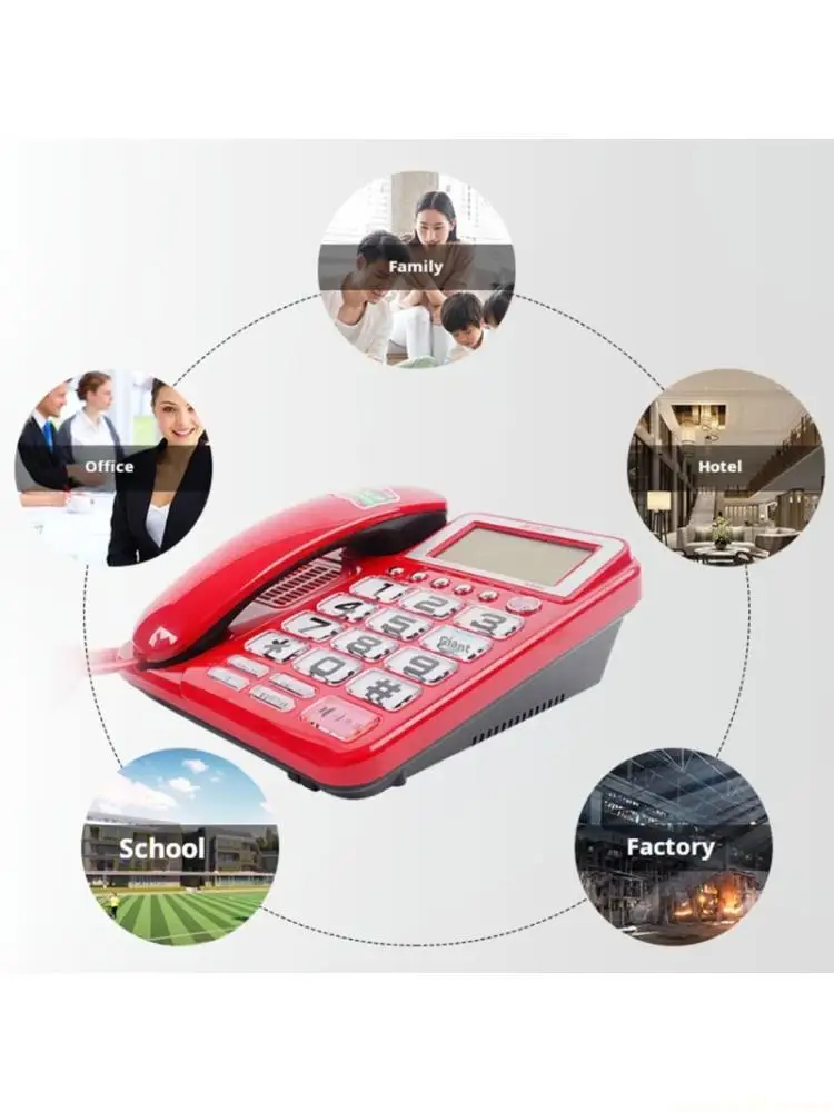

Landline Telephone Corded Desktop Large Button Phone for Seniors Call Display