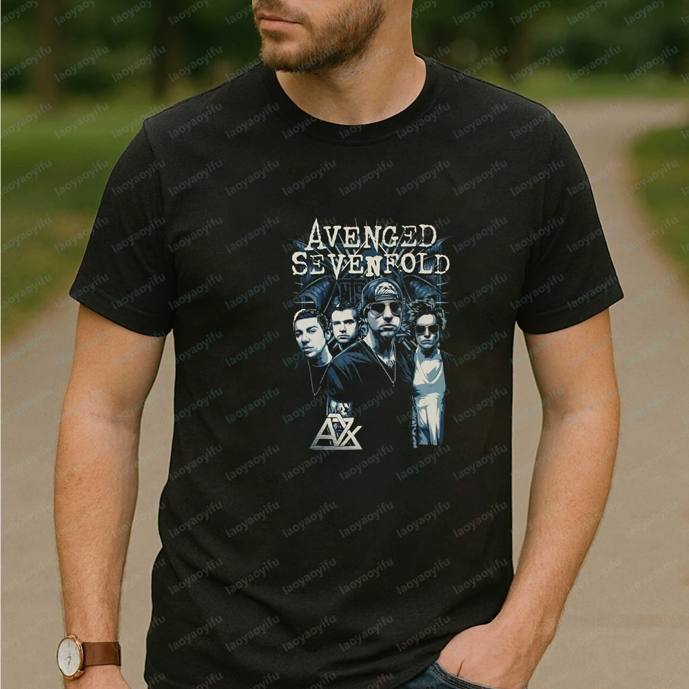 Metal Band Avenged Sevenfold Men's T-shirts and Tank Tops - Summer Short-sleeved Comfortable A7X T-shirts for Both Men and Women