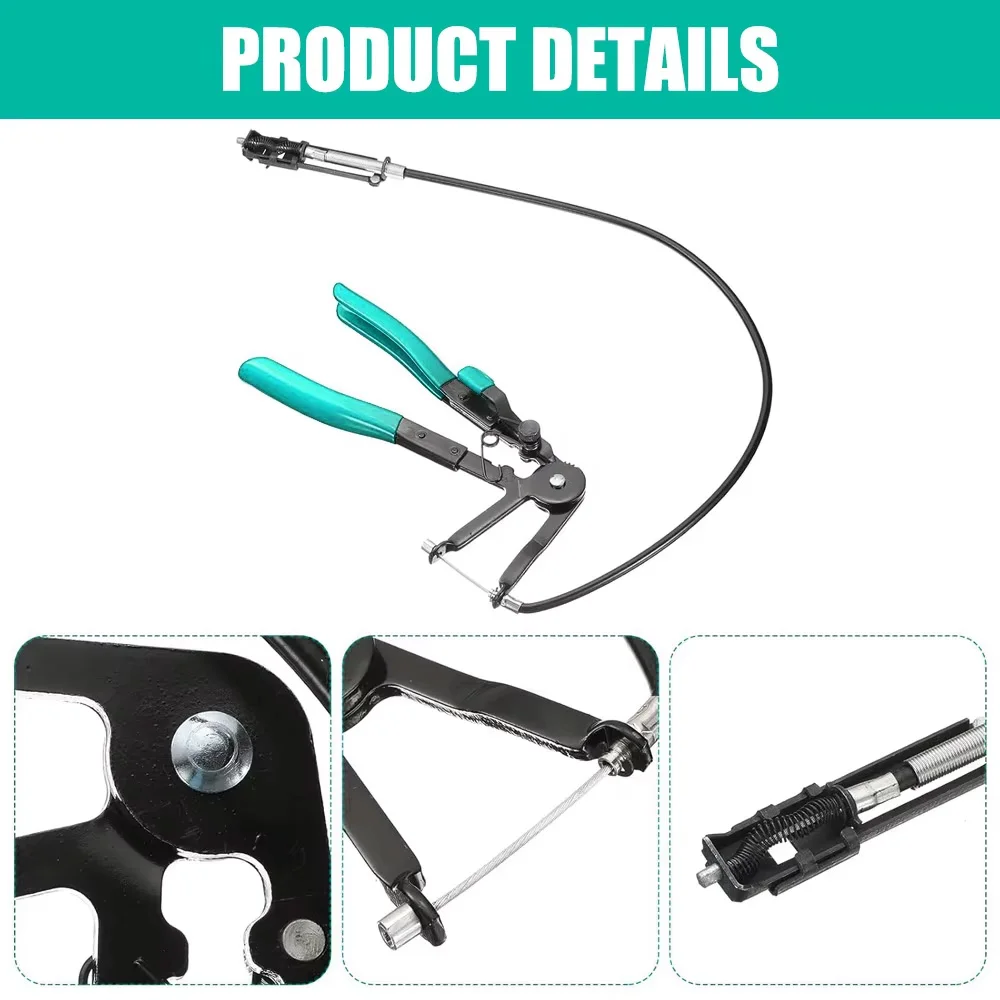 Motorcycle Pliers 2/1PCS Hose Clamp Pliers Set, Car Fuel Oil Water Hose Clamp Tool, Long Reach Wire Spring Pliers Remover - Detail 1
