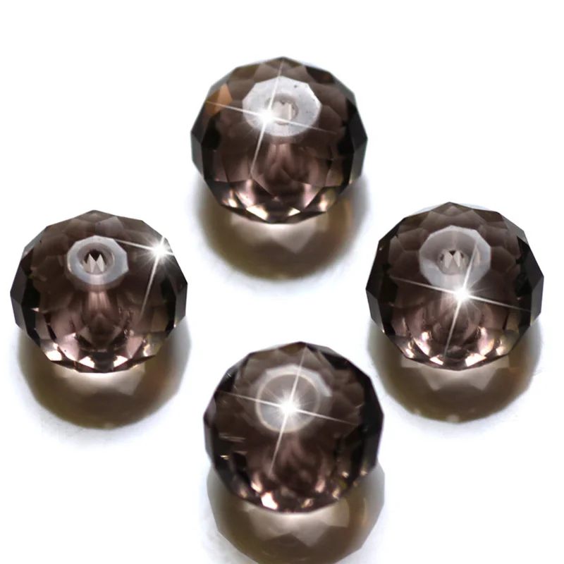StreBelle 6 x 8 mm, 50 Stück, AAA, lose Spacer-Perlen aus Glas, facettierte Rondelle-Perlen für Mode-DIY-Schmuckherstellungszubehör – Detail 13