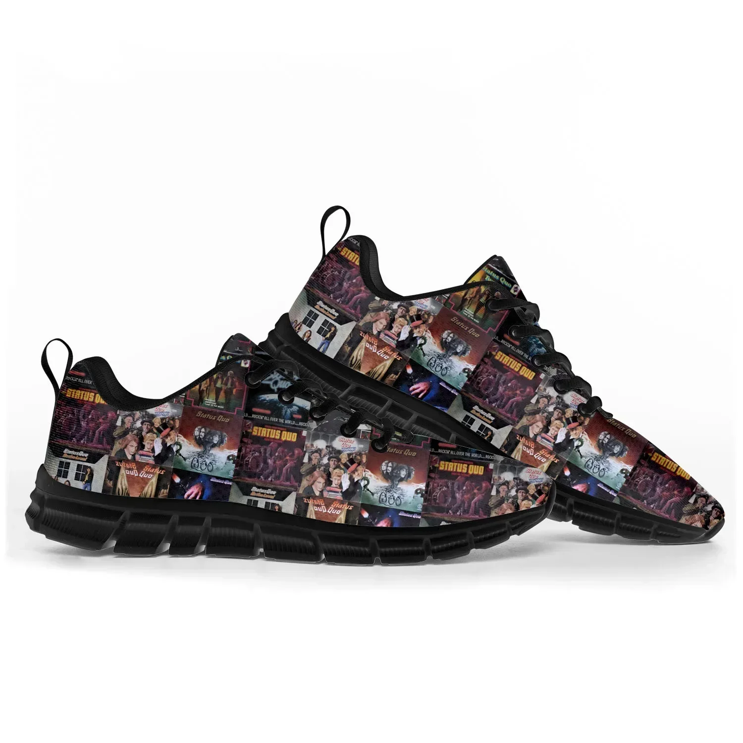 

Status Quo Rock Band Fashion Sports Shoes Mens Womens Teenager Sneakers Casual Custom High Quality Couple Shoes